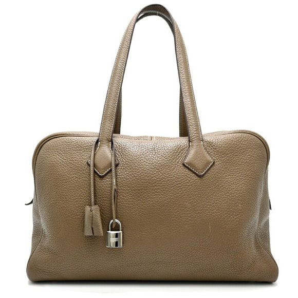Hermes Hermès Victoria 35, 2013 (palladium) Boston bag in Taurillon Clemence Eto - Picture 1 of 10